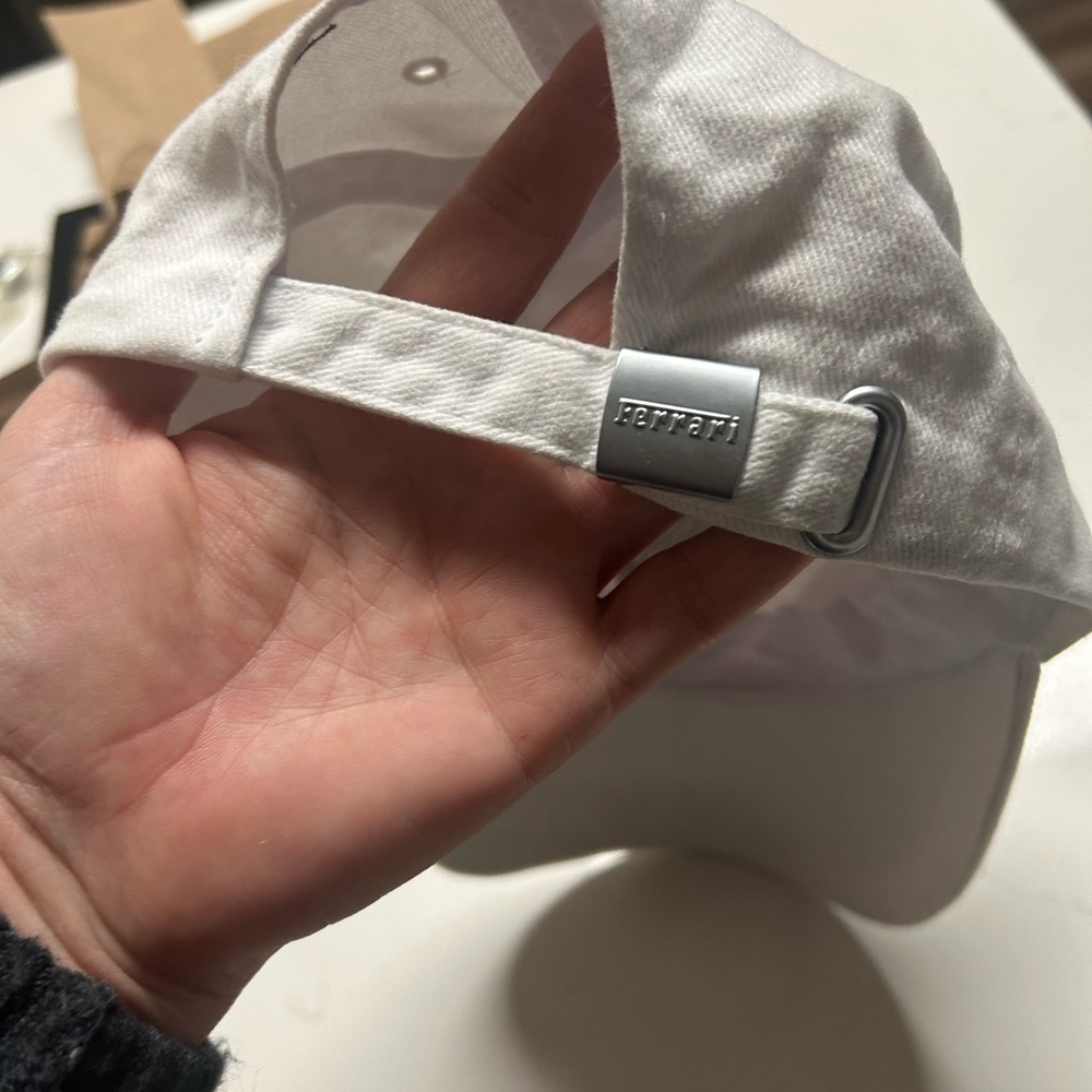 ✨Ferrari White and Silver BallCap / Hat OS - Picture 7 of 8